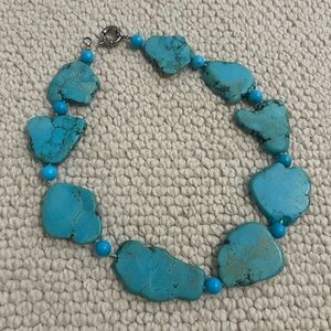 Chunky Turquoise Stone Necklace